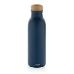 Vue Bouteille d'eau 600ml en acier Avira Alcor RCS de couleur bleu| Krokrodeal