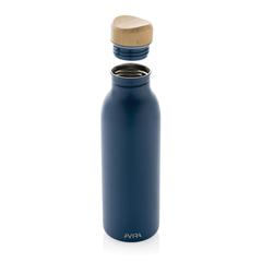 Vue Bouteille d'eau 600ml en acier Avira Alcor RCS de couleur bleu| Krokrodeal