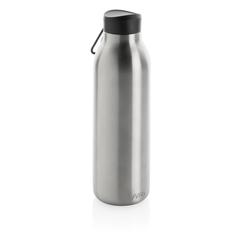 Vue Bouteille isotherme 500ml Avira Avior en acier recyclé RCS de couleur gris| Krokrodeal