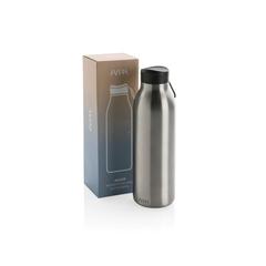 Vue Bouteille isotherme 500ml Avira Avior en acier recyclé RCS de couleur gris| Krokrodeal