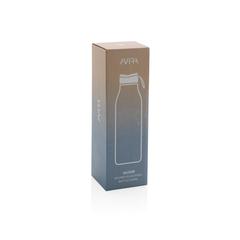 Vue Bouteille isotherme 500ml Avira Avior en acier recyclé RCS de couleur gris| Krokrodeal