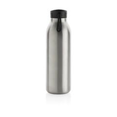 Vue Bouteille isotherme 500ml Avira Avior en acier recyclé RCS de couleur gris| Krokrodeal