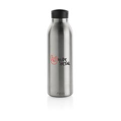 Vue Bouteille isotherme 500ml Avira Avior en acier recyclé RCS de couleur gris| Krokrodeal
