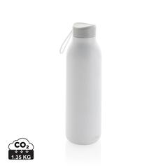 Vue Bouteille isotherme 500ml Avira Avior en acier recyclé RCS de couleur blanc| Krokrodeal