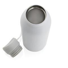 Vue Bouteille isotherme 500ml Avira Avior en acier recyclé RCS de couleur blanc| Krokrodeal