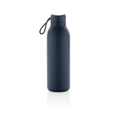 Vue Bouteille isotherme 500ml Avira Avior en acier recyclé RCS de couleur bleu| Krokrodeal