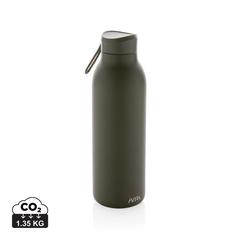 Vue Bouteille isotherme 500ml Avira Avior en acier recyclé RCS de couleur vert| Krokrodeal