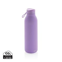 Vue Bouteille isotherme 500ml Avira Avior en acier recyclé RCS de couleur violet| Krokrodeal