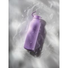 Vue Bouteille isotherme 500ml Avira Avior en acier recyclé RCS de couleur violet| Krokrodeal