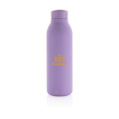 Vue Bouteille isotherme 500ml Avira Avior en acier recyclé RCS de couleur violet| Krokrodeal