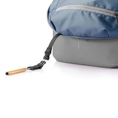 Vue Sac à dos antivol Bobby Soft de couleur gris| Krokrodeal