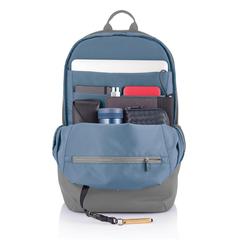 Vue Sac à dos antivol Bobby Soft de couleur gris| Krokrodeal