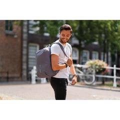 Vue Sac à dos antivol Bobby Soft de couleur gris| Krokrodeal