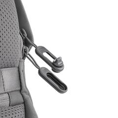 Vue Sac à dos antivol Bobby Soft de couleur gris| Krokrodeal