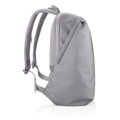 Vue Sac à dos antivol Bobby Soft de couleur gris| Krokrodeal