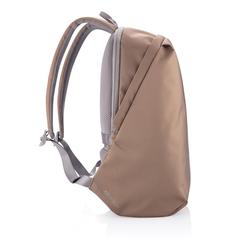 Vue Sac à dos antivol Bobby Soft de couleur marron| Krokrodeal