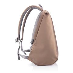 Vue Sac à dos antivol Bobby Soft de couleur marron| Krokrodeal
