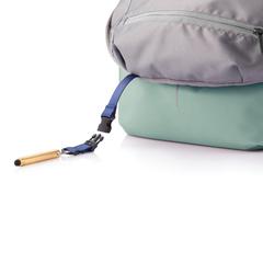Vue Sac à dos antivol Bobby Soft de couleur vert| Krokrodeal