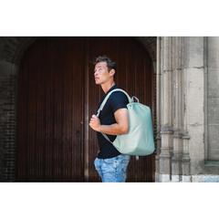 Vue Sac à dos antivol Bobby Soft de couleur vert| Krokrodeal