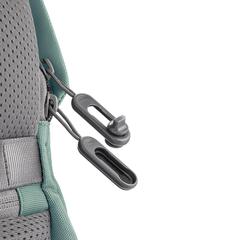 Vue Sac à dos antivol Bobby Soft de couleur vert| Krokrodeal