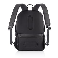 Vue Sac à dos antivol Bobby Soft de couleur noir| Krokrodeal