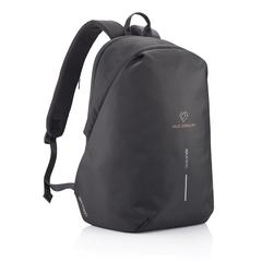 Vue Sac à dos antivol Bobby Soft de couleur noir| Krokrodeal