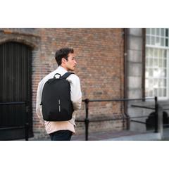 Vue Sac à dos antivol Bobby Soft de couleur noir| Krokrodeal