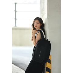 Vue Sac à dos antivol Bobby Soft de couleur noir| Krokrodeal