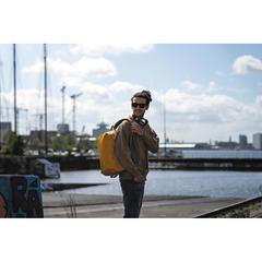 Vue Sac à dos antivol Bobby Soft de couleur orange| Krokrodeal