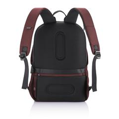 Vue Sac à dos antivol Bobby Soft de couleur rouge| Krokrodeal