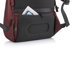Vue Sac à dos antivol Bobby Soft de couleur rouge| Krokrodeal