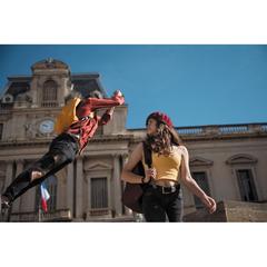 Vue Sac à dos antivol Bobby Soft de couleur rouge| Krokrodeal