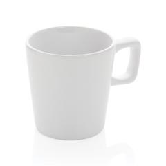 Vue Mug céramique au design moderne de couleur blanc| Krokrodeal