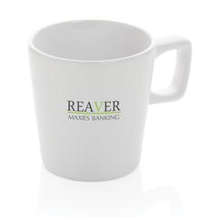 Vue Mug céramique au design moderne de couleur blanc| Krokrodeal