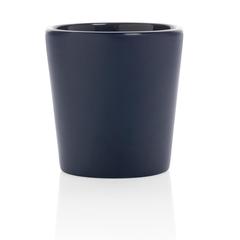 Vue Mug céramique au design moderne de couleur bleu| Krokrodeal