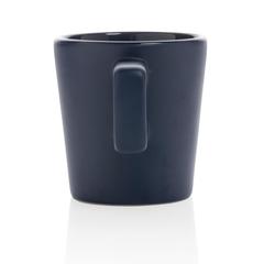 Vue Mug céramique au design moderne de couleur bleu| Krokrodeal