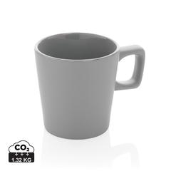 Vue Mug céramique au design moderne de couleur gris| Krokrodeal