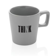 Vue Mug céramique au design moderne de couleur gris| Krokrodeal