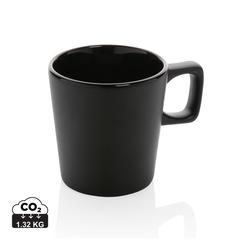 Vue Mug céramique au design moderne de couleur noir| Krokrodeal