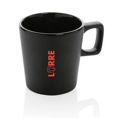 Vue Mug céramique au design moderne de couleur noir| Krokrodeal