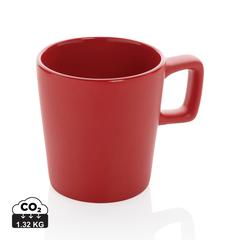 Vue Mug céramique au design moderne de couleur rouge| Krokrodeal
