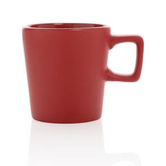 Vue Mug céramique au design moderne de couleur rouge| Krokrodeal
