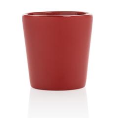 Vue Mug céramique au design moderne de couleur rouge| Krokrodeal