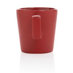 Vue Mug céramique au design moderne de couleur rouge| Krokrodeal