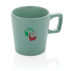 Vue Mug céramique au design moderne de couleur vert| Krokrodeal