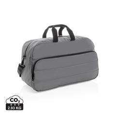 Vue Sac weekend Impact en rPET AWARE™ de couleur gris| Krokrodeal