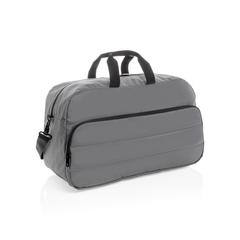 Vue Sac weekend Impact en rPET AWARE™ de couleur gris| Krokrodeal