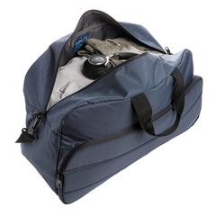 Vue Sac weekend Impact en rPET AWARE™ de couleur bleu| Krokrodeal