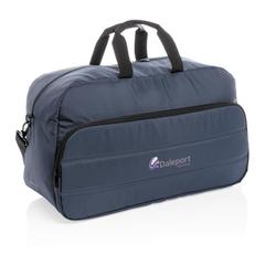Vue Sac weekend Impact en rPET AWARE™ de couleur bleu| Krokrodeal