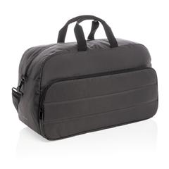 Vue Sac weekend Impact en rPET AWARE™ de couleur noir| Krokrodeal